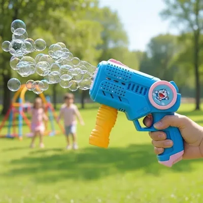 Kids Bubble Gun – Automatic Bubble Maker with LED Lights