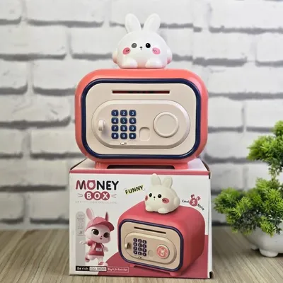Cute Animal Smart Money Box for Kids – Password, Fingerprint & Automatic Cash Saving Bank-OT