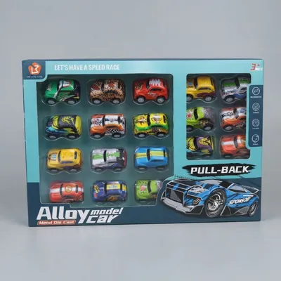 Alloy Die-Cast Pull-Back Toy Cars – 12-Piece Mini Racing Car Set for Kids