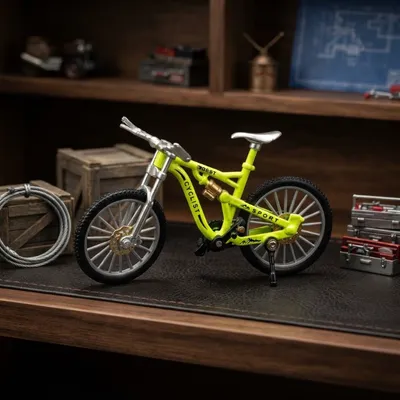 Mini Die-Cast Bicycle Model