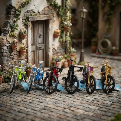 Mini Die-Cast Bicycle Model