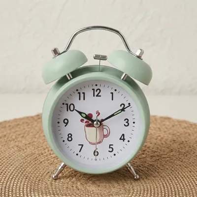 Vintage Twin Bell Alarm Clock – Classic Retro Tabletop Clock with Silent Sweep Design