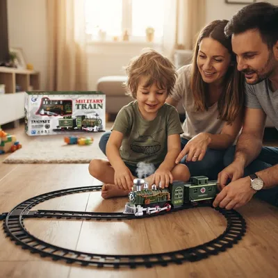 Military Steam Train Set-OT