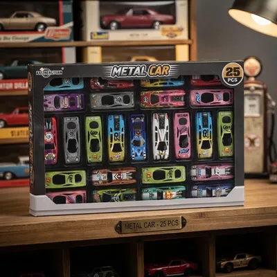 25-Piece Die-Cast  Racing Car Set🚗