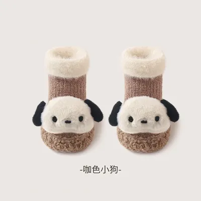 Cute Puppy Warm Fleece Baby Socks