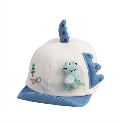 Cute 3D Dinosaur Cartoon Cap for Kids