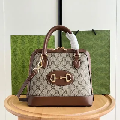  Horsebit Buckle Shell Handbag