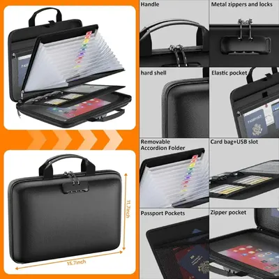  Fireproof and Waterproof Document Storage Bag