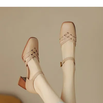 Faux Leather Bow Sandals 