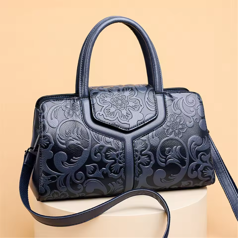 Embossing Shoulder Crossbody Bag