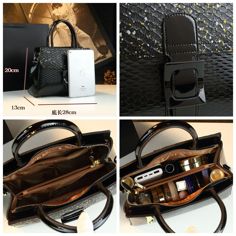  New Fashion Snake-print Atmospheric Handbag 