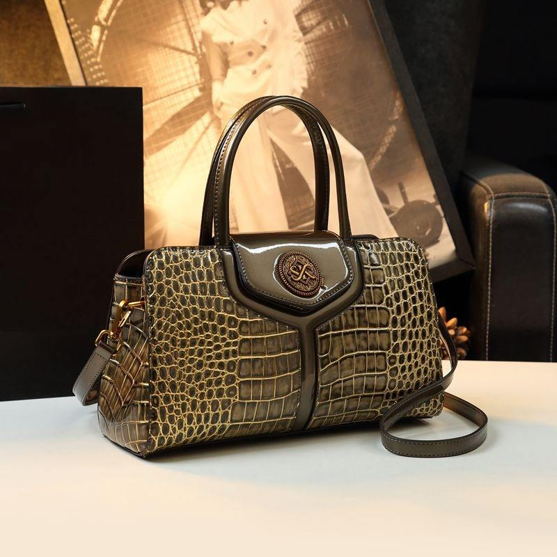  Luxury Crocodile Pattern Handbag for Women 