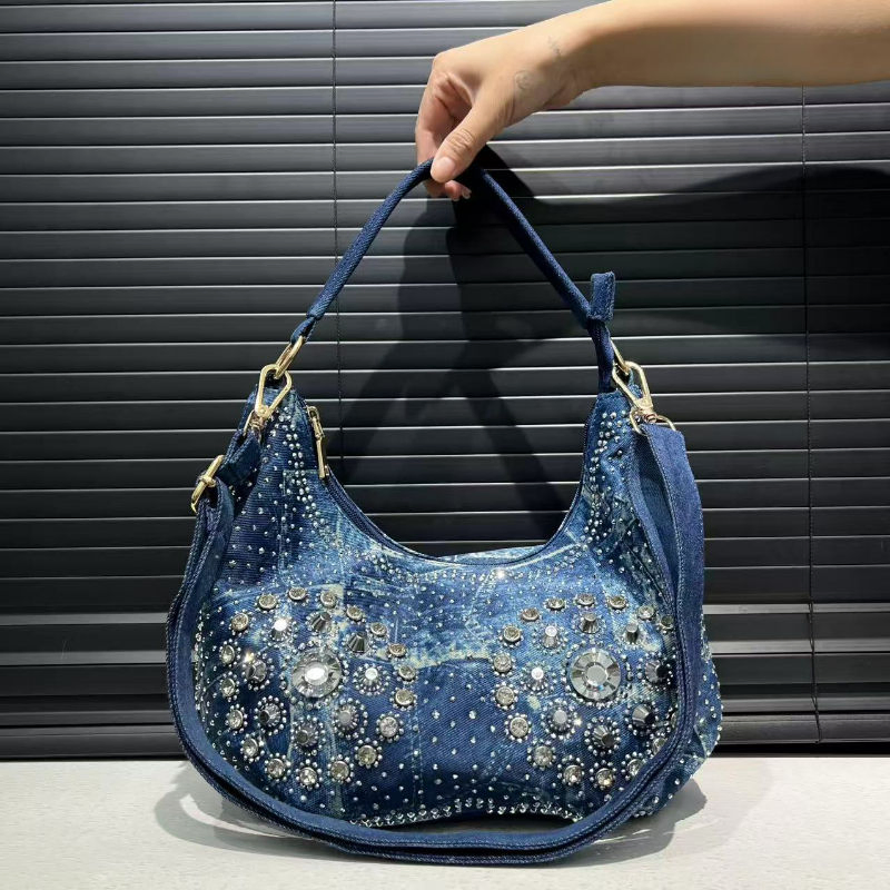 Stylish Denim Single-shoulder Bag