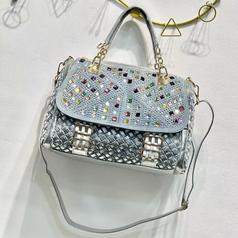 Colorful Diamond Crossbody Bag