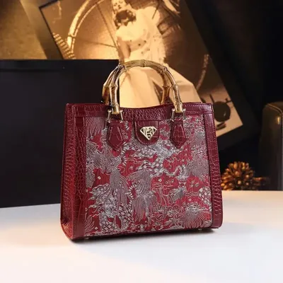 Glam Look Stylish Leather Handbag