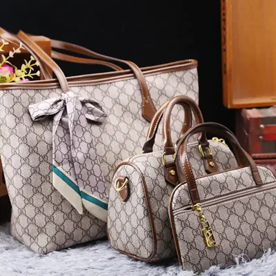  Fashionable Printed Shoulder Bag with Zipper 