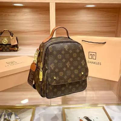 Loumixer PVC Leather Printed Bagpack