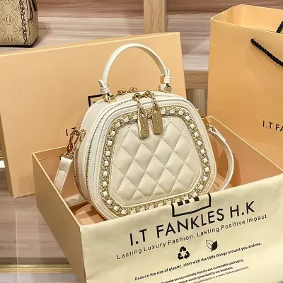 Closure Foldable Shoulder Handbag