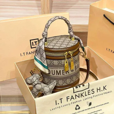 Portable Cylinder PVC Bucket Bag