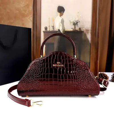 Crocodile pattern Cloud Bag