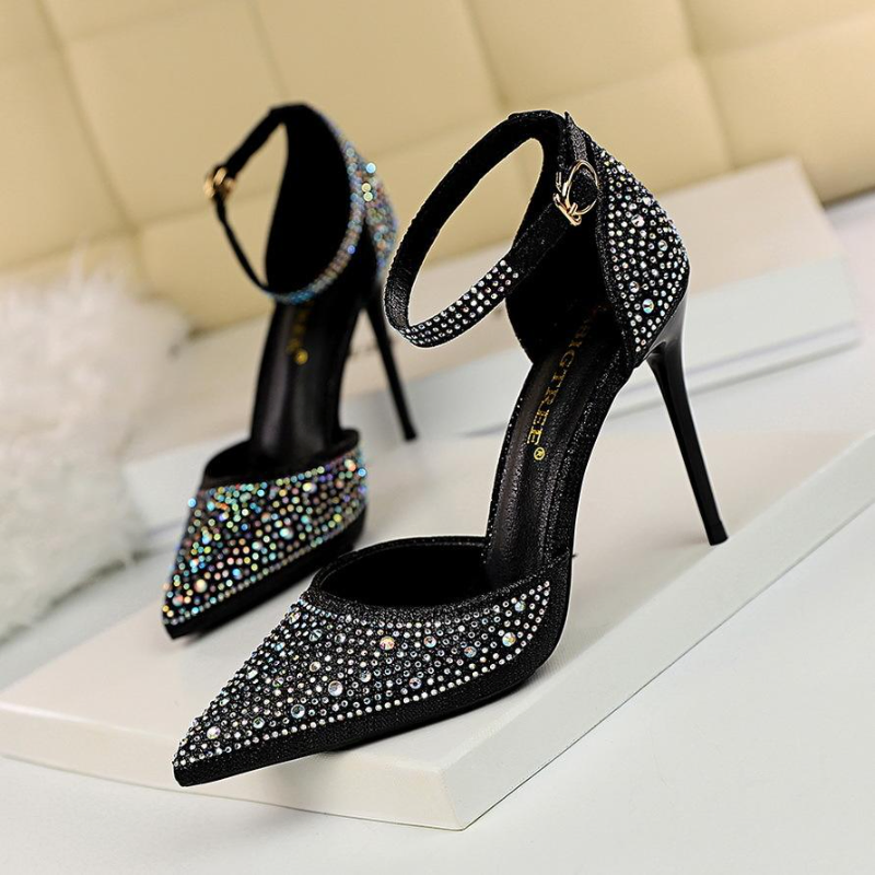 Rhinestone High Heels Shoes 