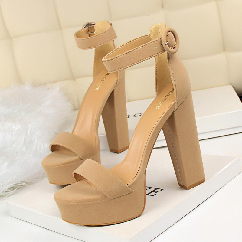 Buckle High Heel Sandal Shoes for Woman