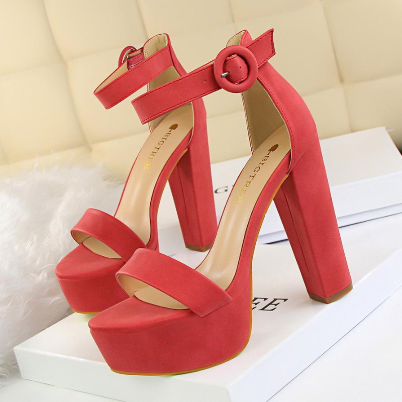 Buckle High Heel Sandal Shoes for Woman