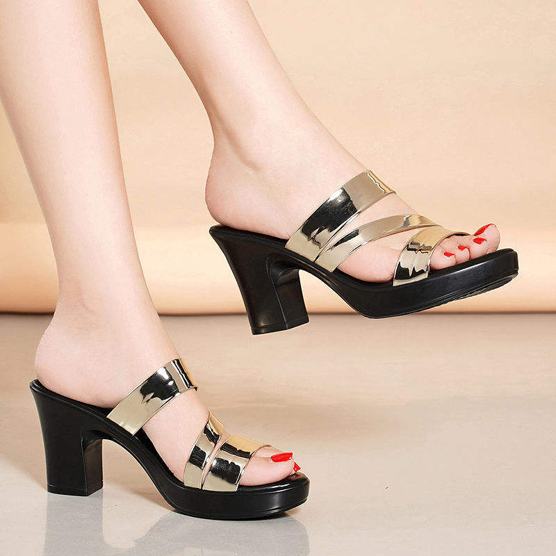Anti-slip Ladies Heels slippers 