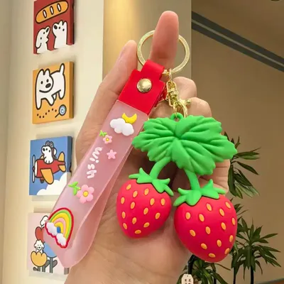 Realistic Fruit Keychain 