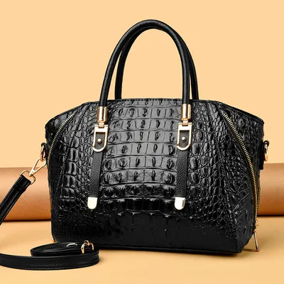 New Designer Retro Crocodile Print Bag