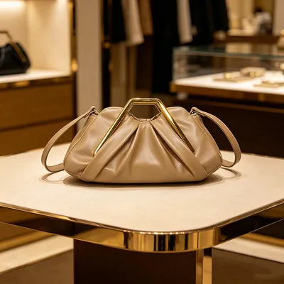 Zipper Closure Evening Clutch Bag