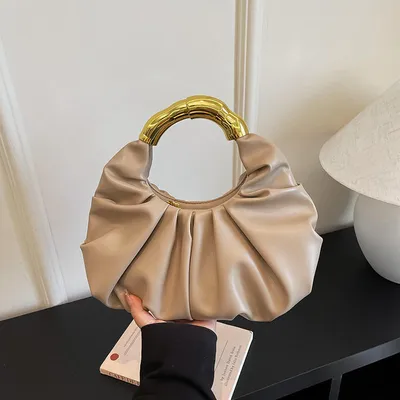 Ladies Metal Top-Handle Handbag 