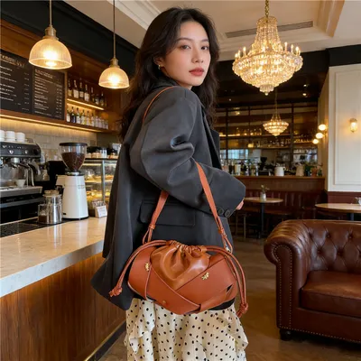  New Design Pleated Ladies Crossbody Bag