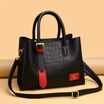 Luxury Retro Crocodile Crossbody Tote Bag