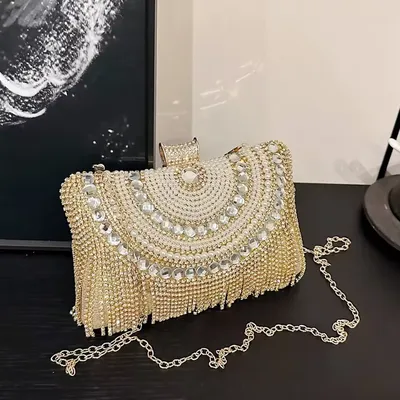New Fashion Full Diamond Banquet Clutch Bag