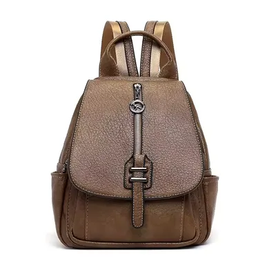 Solid Color Waterproof Backpack Bag
