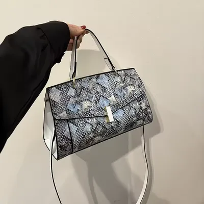  Woman Handbag PU Leather Pure Color
