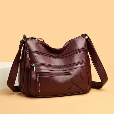 Fashion Women Multi Layered Zipper Design bag