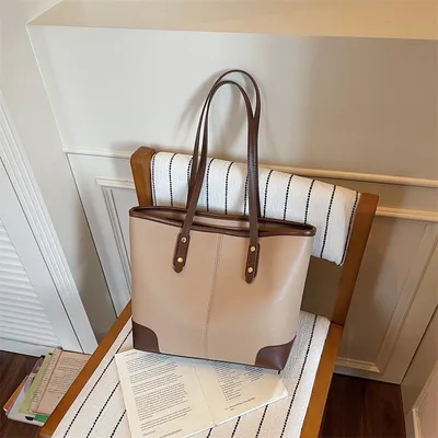 Luxury Shoulder PU Leather Tote Bag