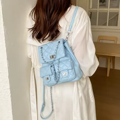 Chain Rotating Buckle Women's Bag