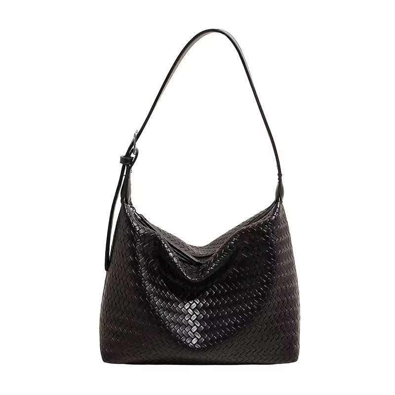 PU Leather Weaving Pattern Handbag