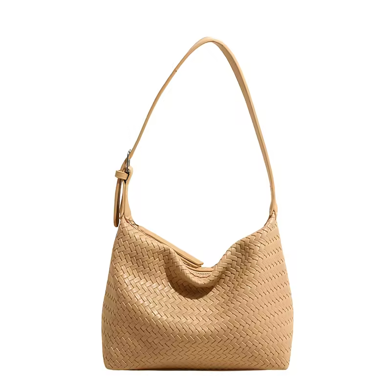 PU Leather Weaving Pattern Handbag