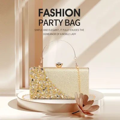 Fashionable Shiny Dinner Bag 