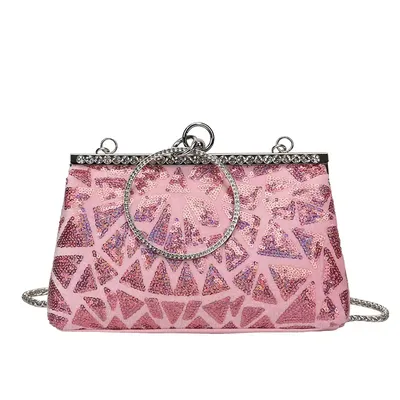 Luxurious Diamond Round Handle Bag