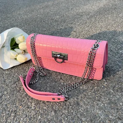 Crocodile Pattern Single Shoulder Bag