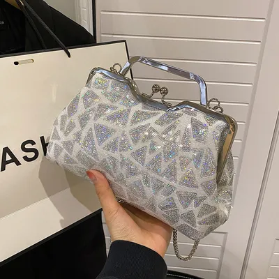 Colorful Sequined Crossbody Bag 
