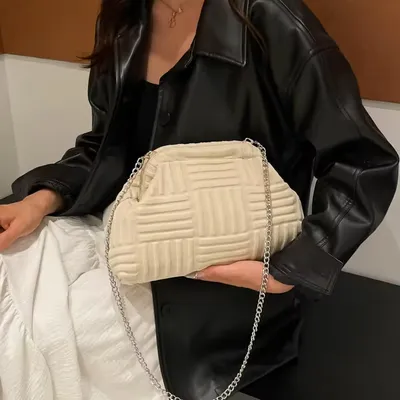 Luxury Clip on Ladies Crossbody Bag