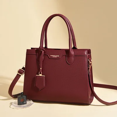 Multi Layer Simple Shoulder Bag