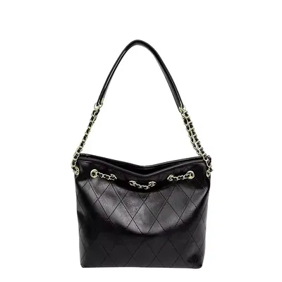Embroidery Fashion ZIP Tote Bag 