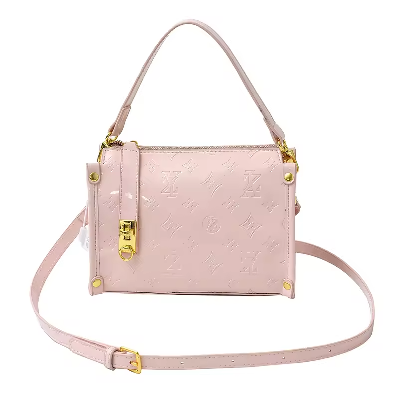 Geometric Letter Pattern Crossbody Bag